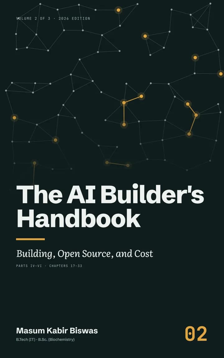 Cover of The AI Builder's Handbook, Volume 2: Building, Open Source, and Cost
