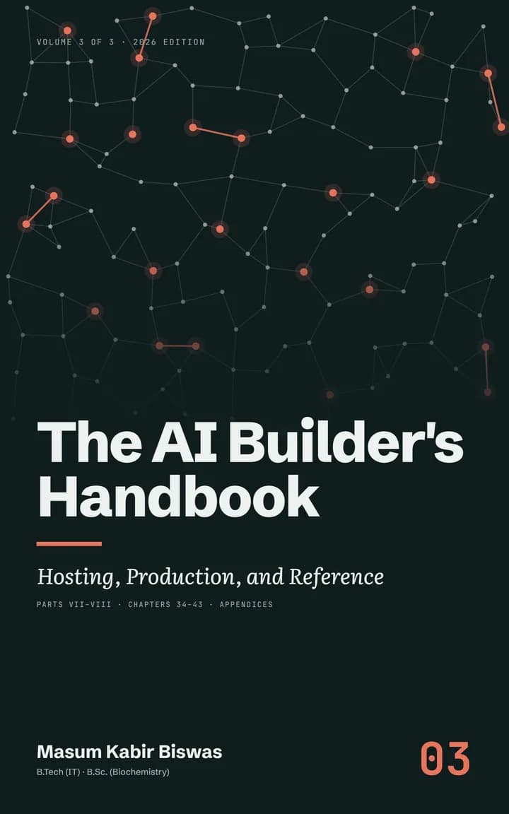 Cover of The AI Builder's Handbook, Volume 3: Hosting, Production, and Reference